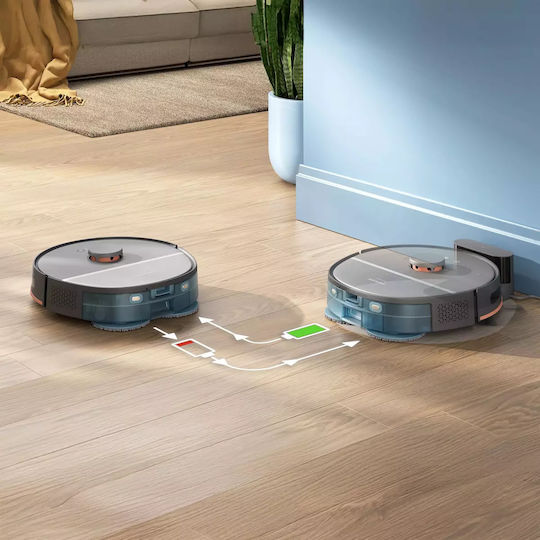 Philips HomeRun 5000 Robot Vacuum Cleaner with Sensors & Mapping and Suction Power 10000Pa Gray