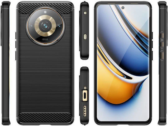 Tech-Protect Back Cover Σιλικόνης Μαύρο (Realme 11 Pro / 11 Pro+)