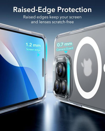 ESR Classic Hybrid Halolock Umschlag Rückseite Silikon Transparent (iPhone 17 Pro / iPhone 16 Pro)
