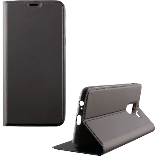Idol 1991 Prime Magnet Buchen Sie Synthetisches Leder Gray (Galaxy A6+ 2018)