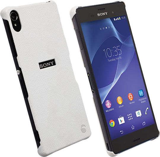 Krusell Malmo Back Cover Πλαστικό Λευκό (Xperia Z3)