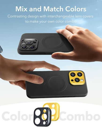 ESR Cloud Halolock Back Cover Silicone / Plastic 1.2mm Black (iPhone 16 Pro Max)