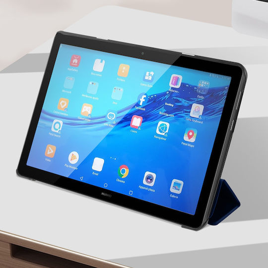 Avizar Faltbare Tastatur Video Standhülle Huawei Mediapad T5 10'' Dunkelblau