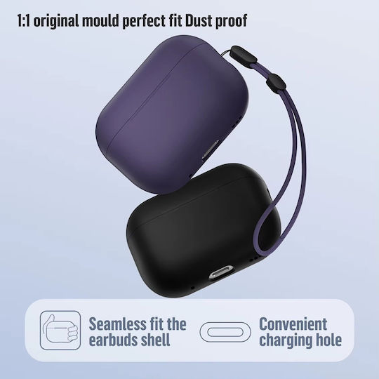 Blueo Θήκη Σιλικόνης σε Μπλε χρώμα για Apple AirPods Pro 2