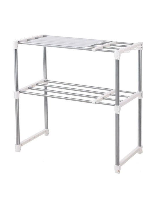 Suport Pentru Cuptor Cu Microunde Metalic 85 Cm Alb