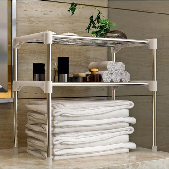 Suport Pentru Cuptor Cu Microunde Metalic 85 Cm Alb