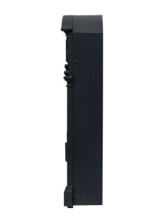 Außenbereich Briefkasten Metallisch in Schwarz Farbe 41x26x9cm