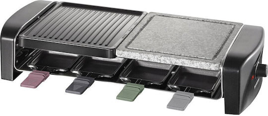 Severin RG9645 Tabletop Electric Grill Raclette Smooth and Ribbed Plate 1400W 42cmx21cmcm