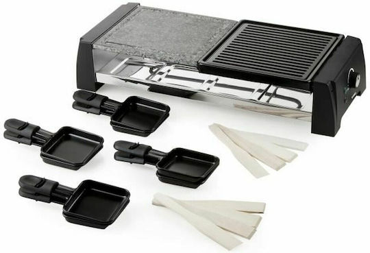 Domo Επιτραπέζια Ηλεκτρική Ψησταριά Raclette Αυλακωτής Πλάκας 1200W με Ρυθμιζόμενο Θερμοστάτη 52x20εκ.