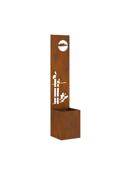 vidaXL Topf Metallisch Rusty 32x140cm.