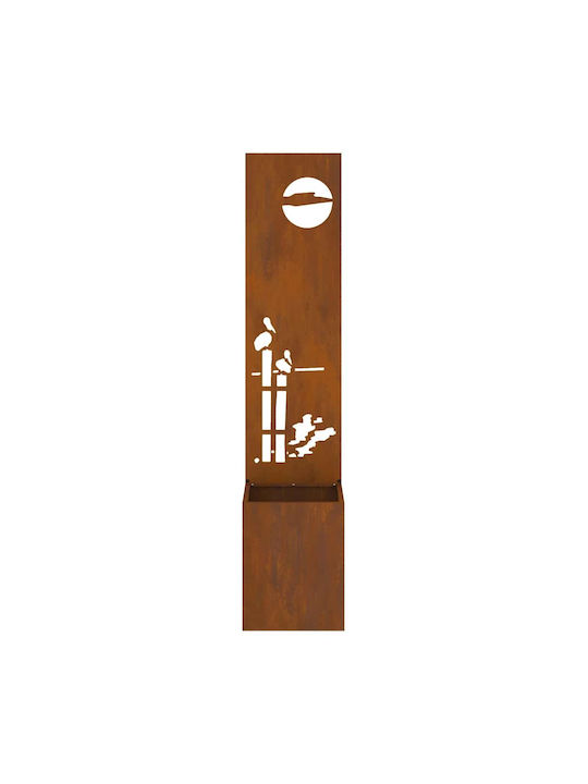 vidaXL Topf Metallisch Rusty 32x140cm.