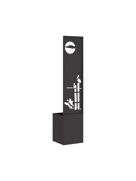vidaXL Topf Metallisch Black 32x140cm.