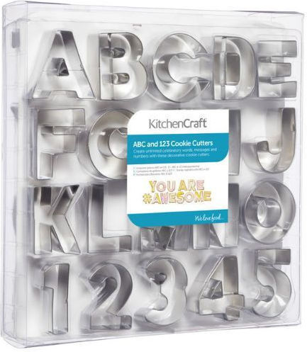Kitchencraft Abc & 123 Комплект Формички За Бисквитки 35 Бройки