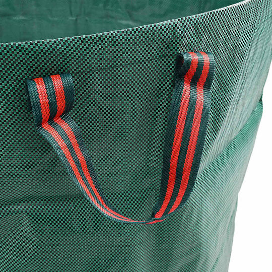 vidaXL Trash Bags for the Garden Capacity 272lt with Handles 67x67cm 12pcs Green