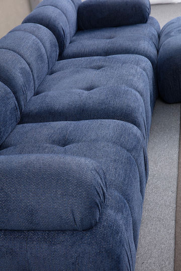 Kleine Ecke Sofa Blau 290x160x75cm