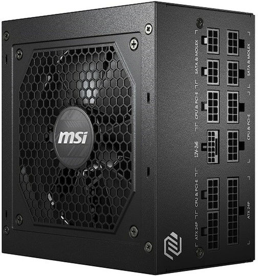 MSI MAG A750GL PCIE5 750W Черен Компютърно захранване Пълен модул 80 Plus Gold