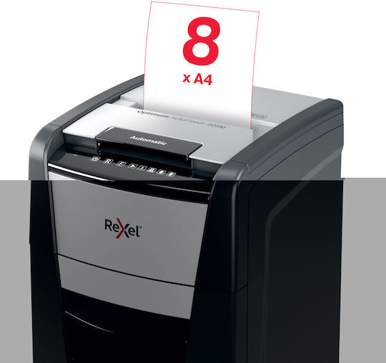 Rexel Aktevernichter Optimum Autofeed+ Mikroschnitt 8 Blätter mit Behälter 60Es