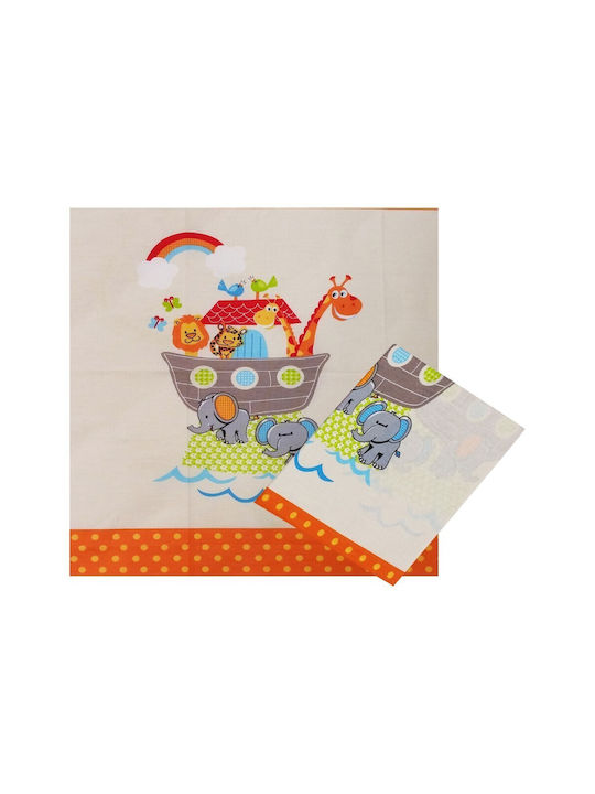 Beboulino Ark Baby Sheet Crib Cotton 95x150cm