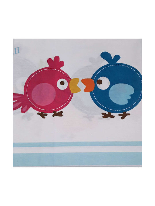Beboulino Lovely Birds Сини 105x170 см Детски Чаршафи