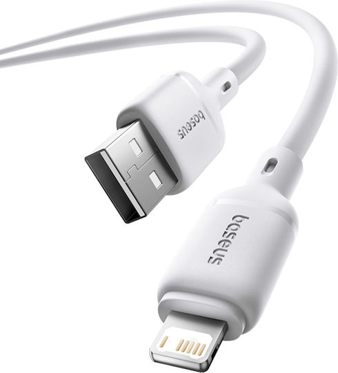 Baseus Silky Series USB-A to Lightning Cable 20W Λευκό 1m P10377702213-00