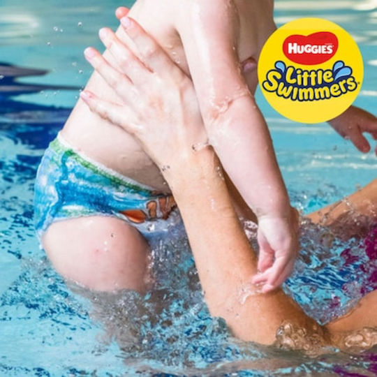 Huggies Памперси За Плуване Little Swimmers No 3+ За 7-15кг 12бр