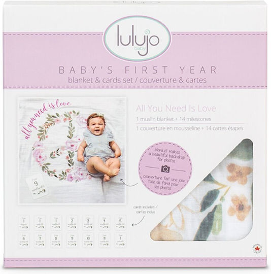 Lulujo Baby Photography Sheet All You Need Is Love for Girl
