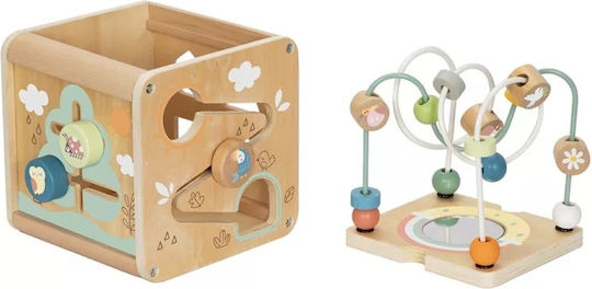 Tooky Toys Κύβος Δραστηριοτήτων από Ξύλο