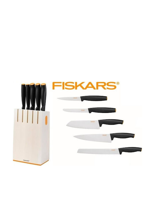 Fiskars Ножове Комплект от Неръждаема Стомана 5бр