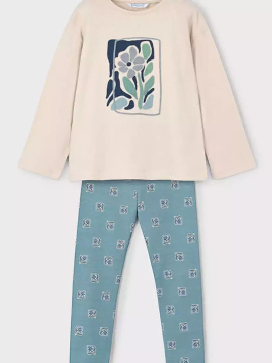 Kids' Set with Leggings Winter 2pcs Mint, Green