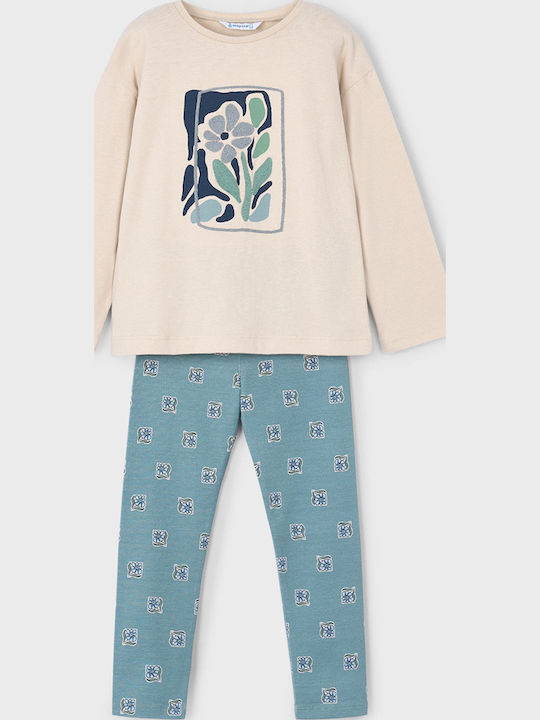 Kids' Set with Leggings Winter 2pcs Mint, Green