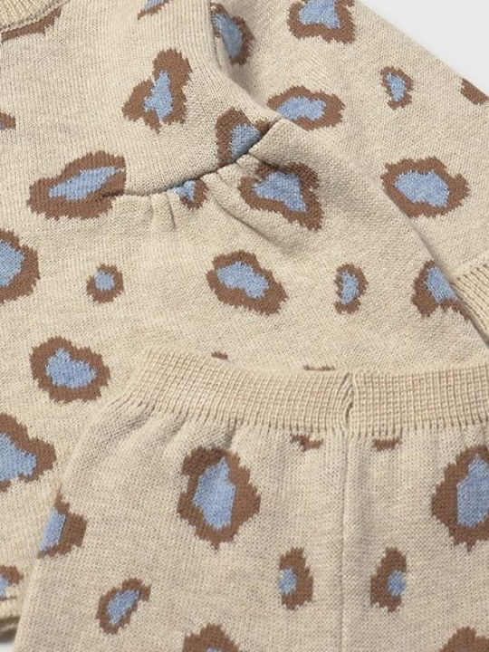 Kids' Set with Pants Winter 2pcs Dark Beige