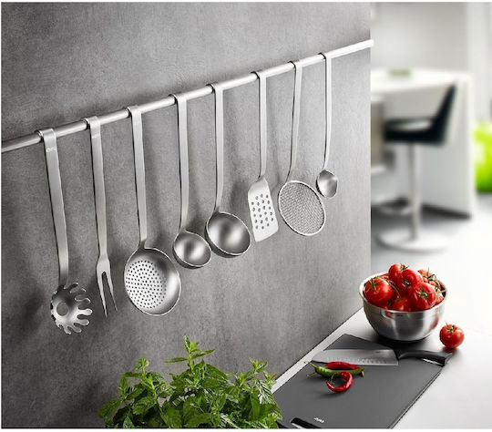 Gefu Baseline Rostfreier Stahl Servierlöffel Spinnensieb Untiefe Trockene Ametall Silber 12,3cm