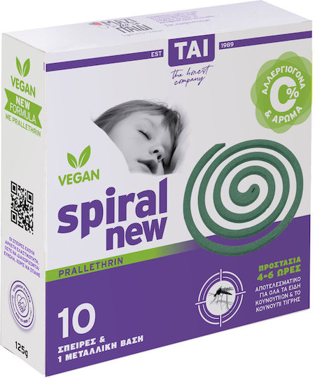 Tai Spiral Vegan Φιδάκι για Κουνούπια Χωρίς Άρωμα