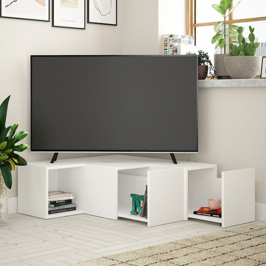 Έπιπλο Τηλεόρασης Λευκό Μ90xΠ92xΥ32cm