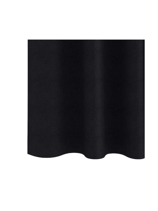 vidaXL Blackout Window Curtain Set with Pencil Pleat Black 140x140cm