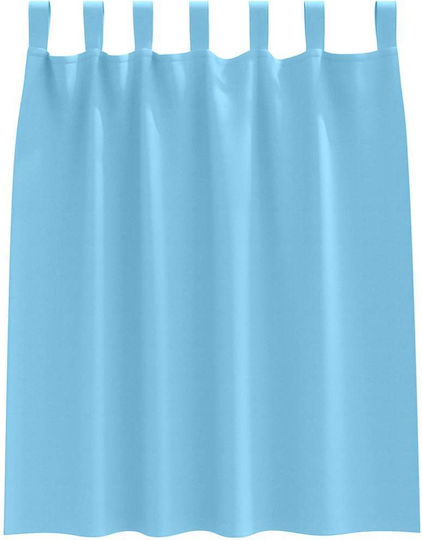vidaXL Set of Light Blue Window Curtains with Tab Top 140x140cm