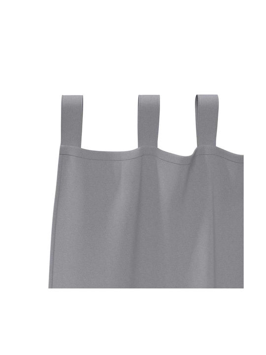 vidaXL Gray Window Blackout Curtains Set with Tab Top 140x225cm