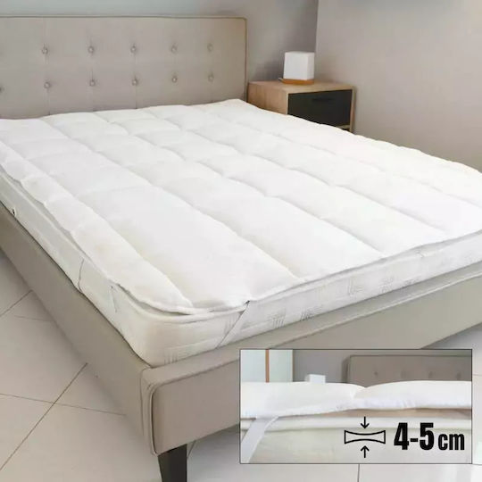 FiberTex Ανώστρωμα Aloe Vera Μονό Polyester Eμποτισμένο με Αλόη & Λάστιχα Εφαρμογής 100x200x5εκ.