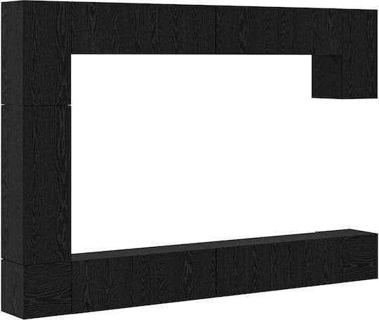 Животно помещение ТВ единица Black Oak Д100xШ30xВ30.5бр