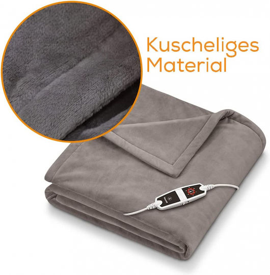 Beurer XXL HD 150 King Size Electric Washable Blanket Taupe 150W 200x150cm