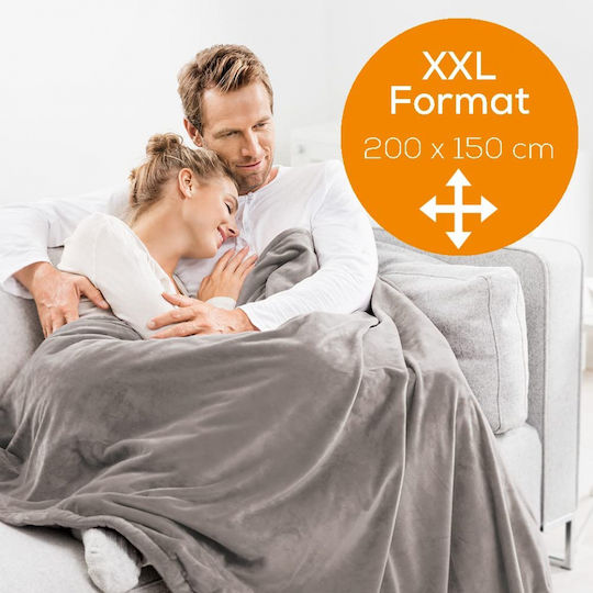 Beurer XXL HD 150 King Size Electric Washable Blanket Taupe 150W 200x150cm