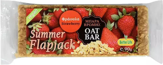 Captain Quick Μπάρα Flapjack / Βρώμης με Φράουλα 90gr
