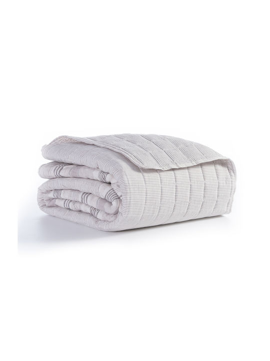 Nef-Nef Homeware Canfield Κουβερλί Υπέρδιπλο Microfiber Beige 230x240cm