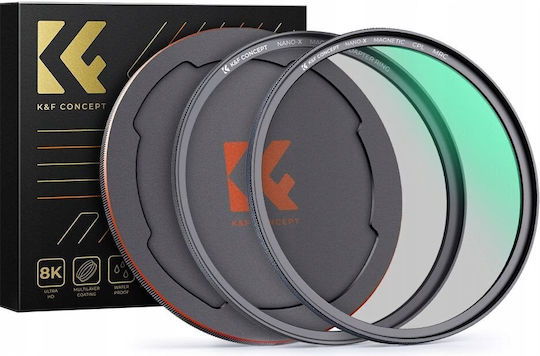 K&F Concept Σετ Φίλτρων PL / CPL Διαμέτρου 82mm για Φωτογραφικούς Φακούς