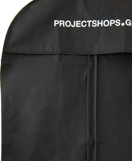 Projectshops Πλαστική Κρεμαστή Θήκη Αποθήκευσης για Κουστούμι / Ρούχα σε Μαύρο Χρώμα 60x100x100cm