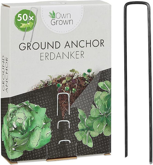 Set 50 Cuie Din Oțel Pentru Țesătură De Sol Controlul Câmpului 15 X 3 Cm