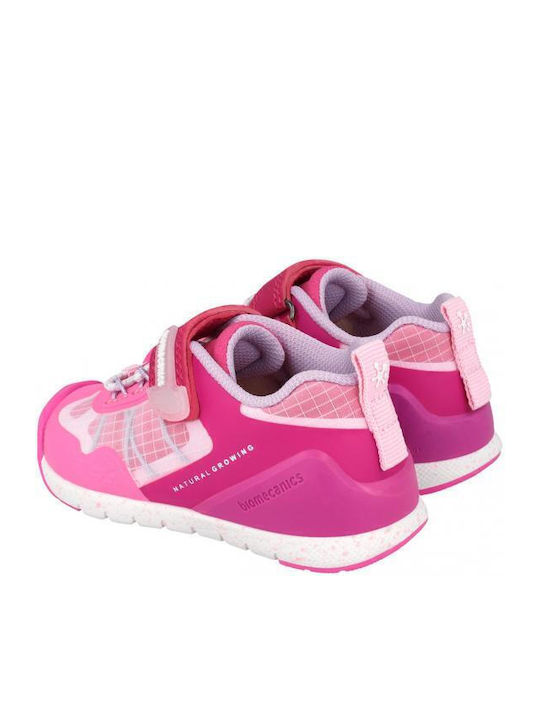 Παιδικά Sneakers με Σκρατς Φούξια