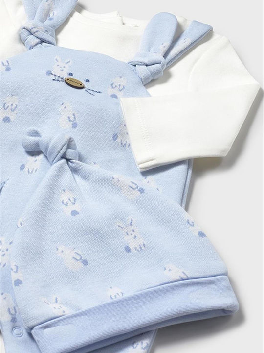 Mayoral Baby Bodysuit Set Long-Sleeved Sky Blue 2pcs