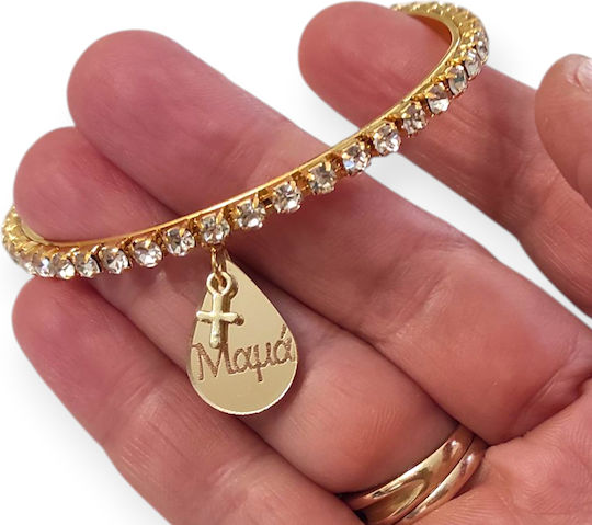 The Art of Beading Christening Charm Bracelet Gold 2pcs