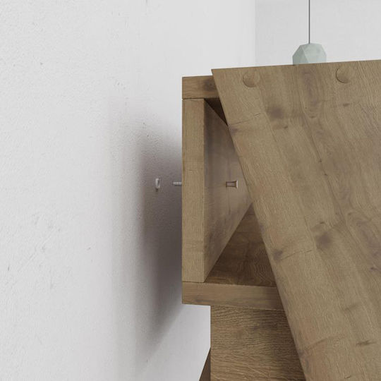 Desk Cowork Wooden Open Walnut 94x50x91cm